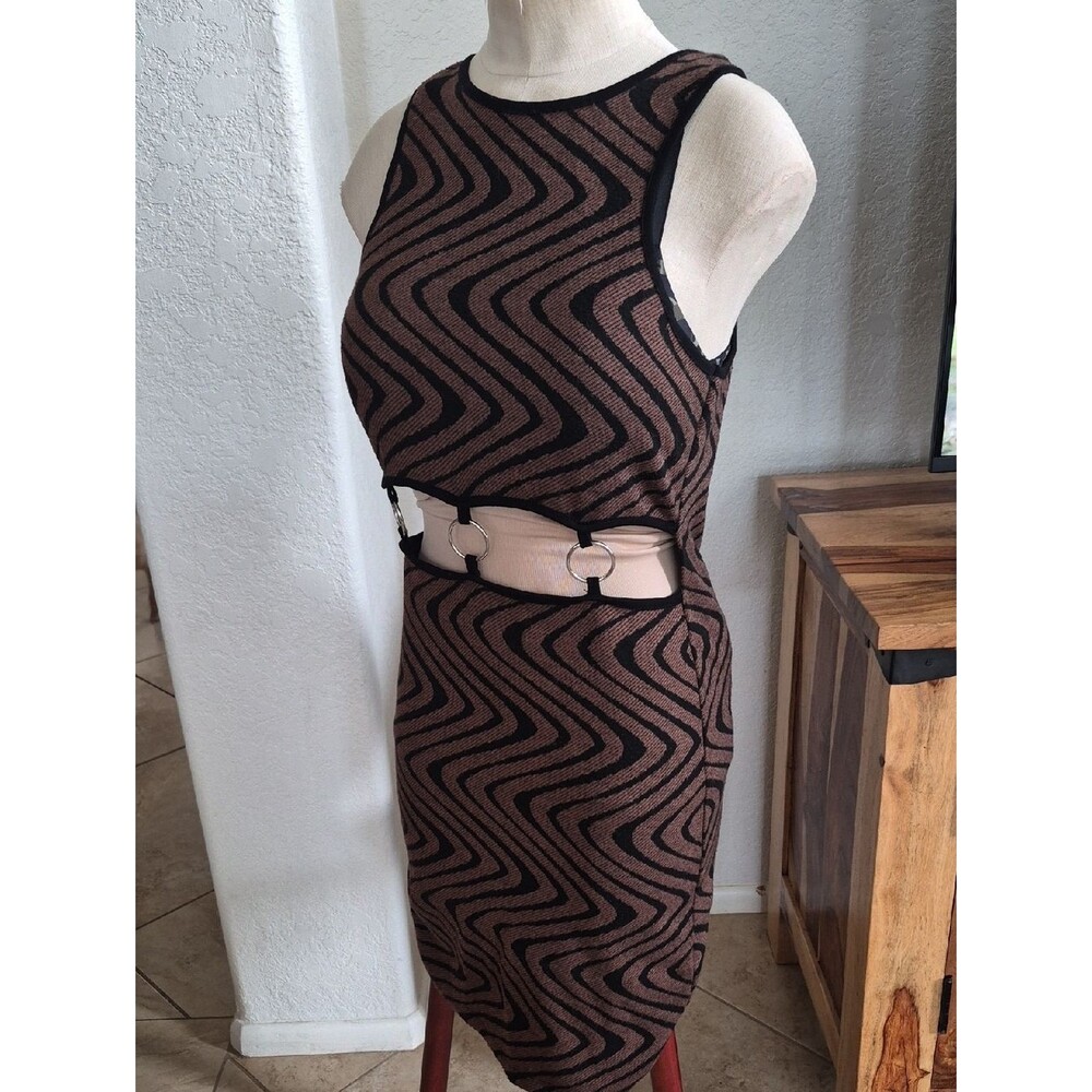 Forever 21 Textured Sweater Dress with Open Center Sz M & L